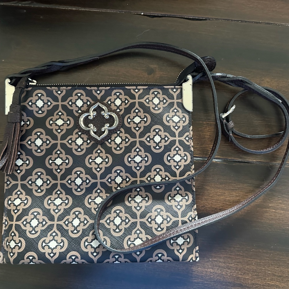 Brighton Renata Toledo crossbody Stylish Black and Brown Crossbody Bag